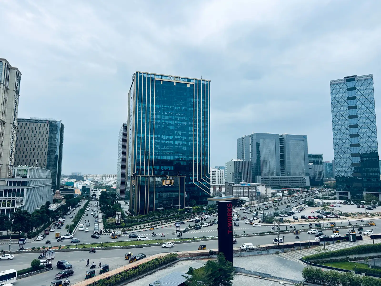 Commercial towers in Hyderabad's HITEC City